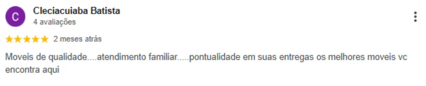 Avaliação Cleciacuiaba Batista — Grupo Aroeira Móveis